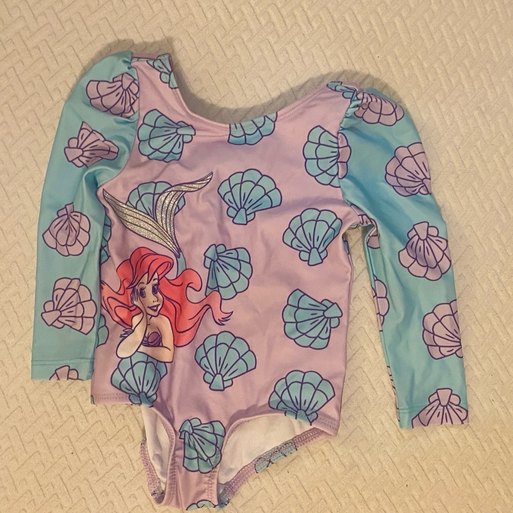 Disney Enchanted Seashell Bodysuit Purple and Blue